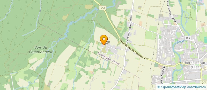 localisation de l'entreprise MONSIEUR KALVIN ROUBENNE  BORDERES-SUR-L'ECHEZ