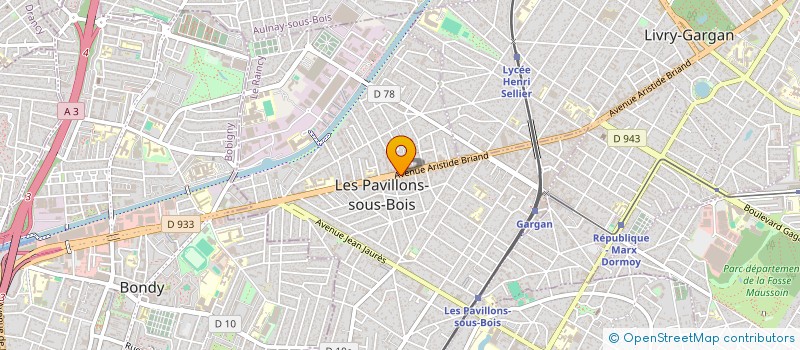 localisation de l'entreprise MONSIEUR KALYAN AFTIS  LES PAVILLONS-SOUS-BOIS