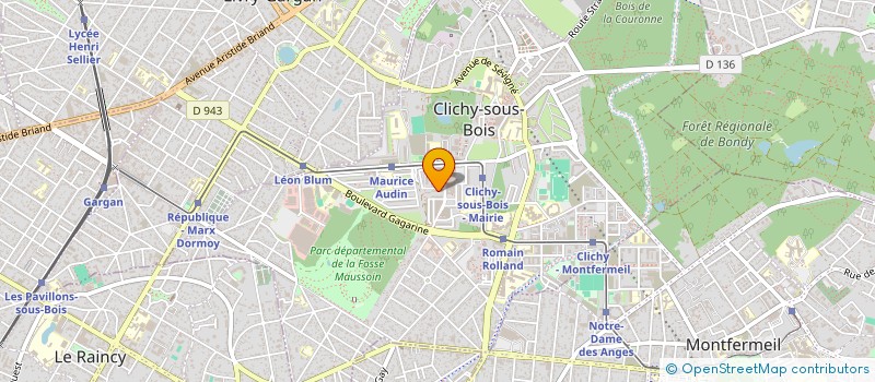 localisation de l'entreprise MONSIEUR KAMAGATE KARAMOKO à CLICHY-SOUS-BOIS
