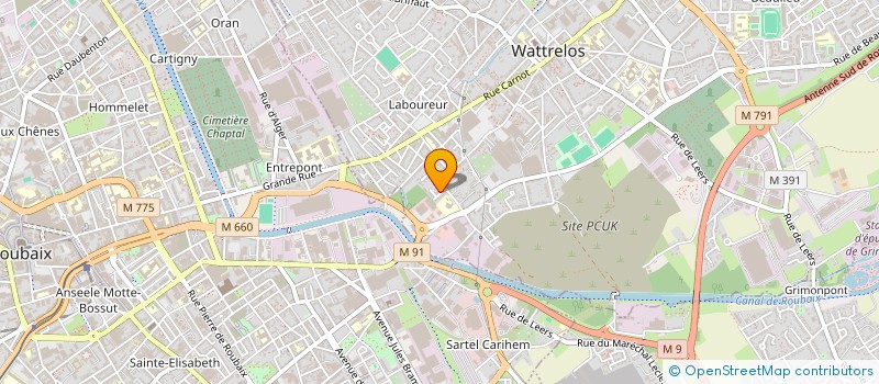 localisation de l'entreprise MONSIEUR KAMAL ABOU EL HASSAN  WATTRELOS