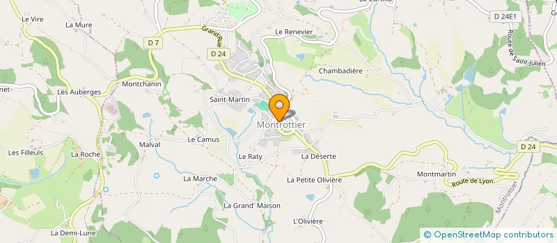 localisation de l'entreprise MONSIEUR KAMAL ACHIFFAOUN CHARBON  MONTROTTIER