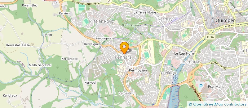 localisation de l'entreprise MONSIEUR KAMAL AHMED  QUIMPER