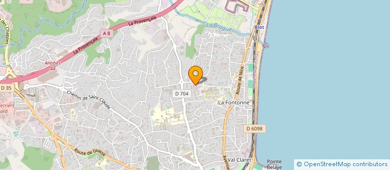 localisation de l'entreprise MONSIEUR KAMAL AIT AHMAD à ANTIBES