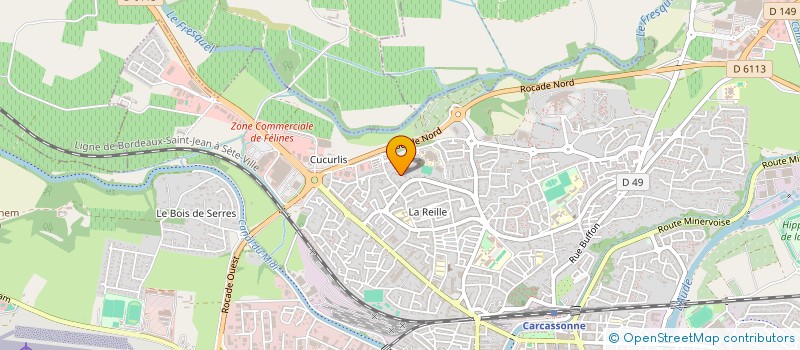 localisation de l'entreprise MONSIEUR KAMAL AQQAOUI  CARCASSONNE