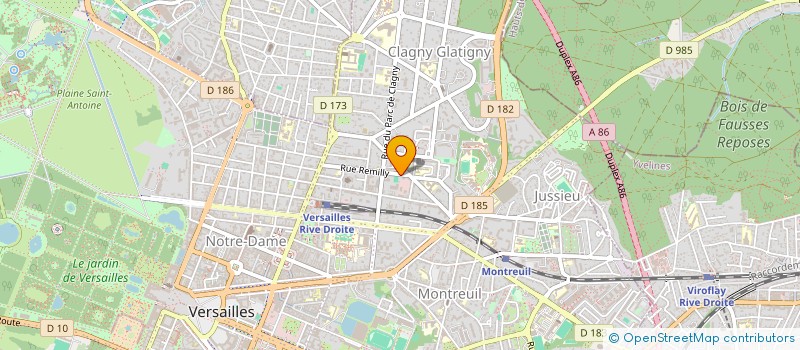 localisation de l'entreprise MONSIEUR KAMAL BABU ALI à VERSAILLES