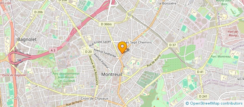 localisation de l'entreprise MONSIEUR KAMAL BAGHDADI à MONTREUIL