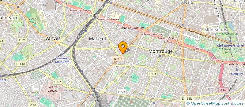 localisation de l'entreprise MONSIEUR KAMAL BENBOUJIDA à MALAKOFF