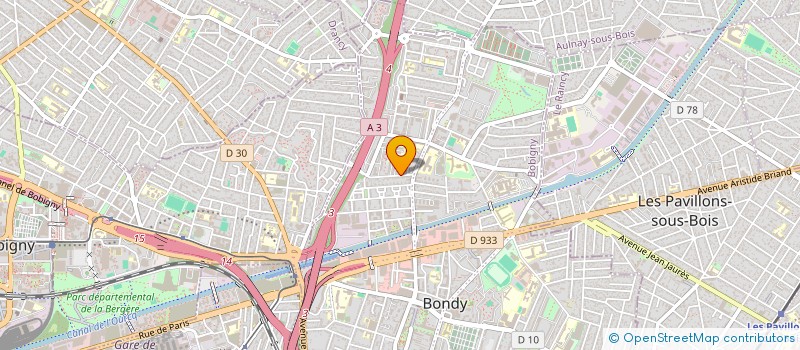 localisation de l'entreprise MONSIEUR KAMAL BENCHABANE  BONDY