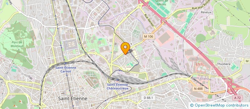 localisation de l'entreprise MONSIEUR KAMAL BENHSAIN à SAINT-ETIENNE