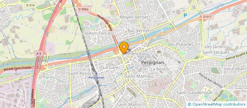 localisation de l'entreprise MONSIEUR KAMAL BENZHOUR  PERPIGNAN