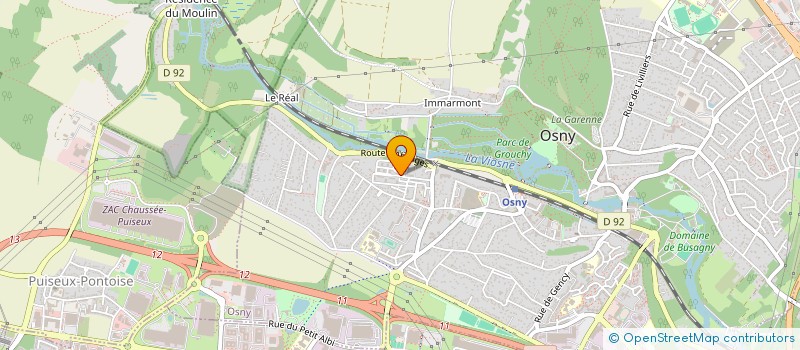 localisation de l'entreprise MONSIEUR KAMAL BOUMEZRAG  OSNY