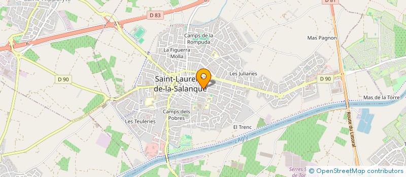 localisation de l'entreprise MONSIEUR KAMAL CHAOUCH  SAINT-LAURENT-DE-LA-SALANQUE