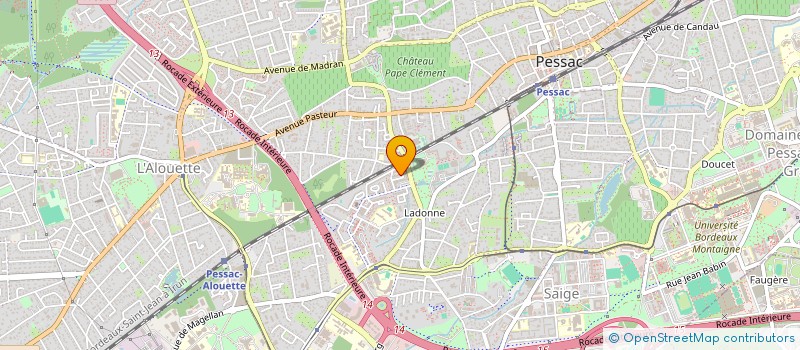 localisation de l'entreprise MONSIEUR KAMAL-DINE BAMIGBOLA  PESSAC