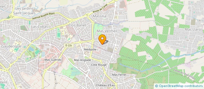 localisation de l'entreprise MONSIEUR KAMAL DJESSAS  PERPIGNAN