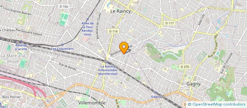 localisation de l'entreprise MONSIEUR KAMAL EL HOUARI à LE RAINCY