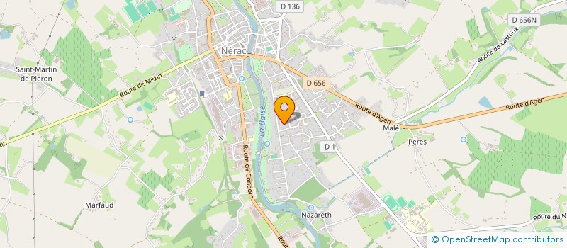 localisation de l'entreprise MONSIEUR KAMAL ES - SATTAH  NERAC