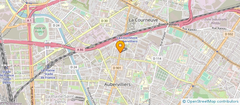 localisation de l'entreprise MONSIEUR KAMAL HACHKAR à LA COURNEUVE