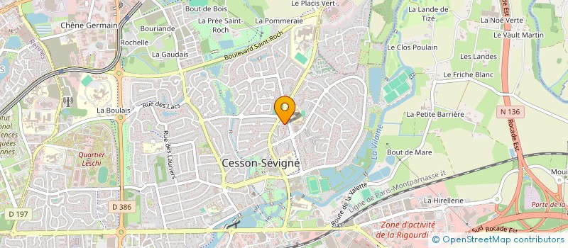 localisation de l'entreprise MONSIEUR KAMAL HAKANI  CESSON-SEVIGNE