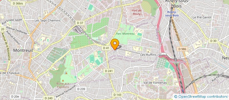 localisation de l'entreprise MONSIEUR KAMAL HAMIDOUCHE  MONTREUIL