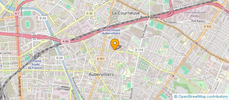 localisation de l'entreprise MONSIEUR KAMAL HIRECH à LA COURNEUVE