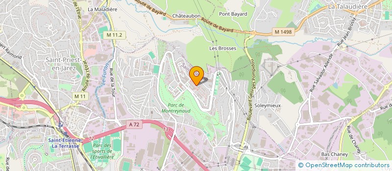 localisation de l'entreprise MONSIEUR KAMAL KEDJOUTI  SAINT-ETIENNE