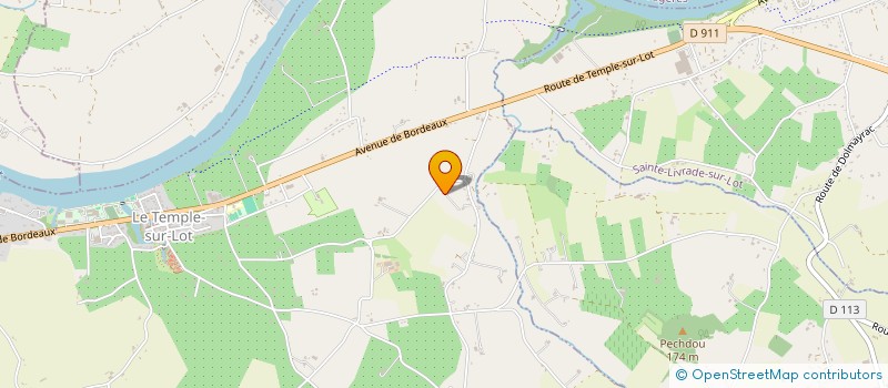 localisation de l'entreprise MONSIEUR KAMAL NADOUI  LE TEMPLE-SUR-LOT