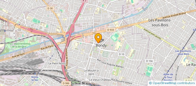 localisation de l'entreprise MONSIEUR KAMAL SANHAJI  BONDY