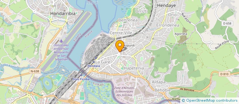 localisation de l'entreprise MONSIEUR KAMAL SANHAJI TAMOUH à HENDAYE