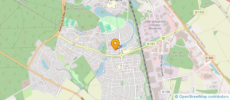 localisation de l'entreprise MONSIEUR KAMALESWARAN THIRUNAVUKARASU  SAVIGNY-LE-TEMPLE