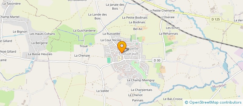 localisation de l'entreprise MONSIEUR KAMALI DHUYAOU  LA CHAPELLE-THOUARAULT