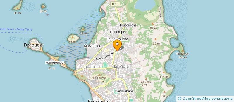 localisation de l'entreprise MONSIEUR KAMARDINE ISSIHAKA SAID  DZAOUDZI