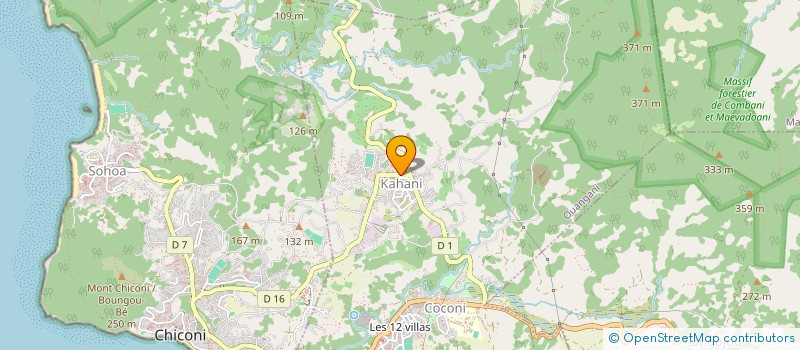 localisation de l'entreprise MONSIEUR KAMARDINE JAOTOMBO  OUANGANI