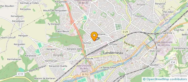 localisation de l'entreprise MONSIEUR KAMARDINE SIDI  LANDERNEAU