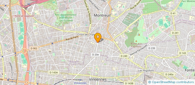localisation de l'entreprise MONSIEUR KAMATE AMADOU à MONTREUIL
