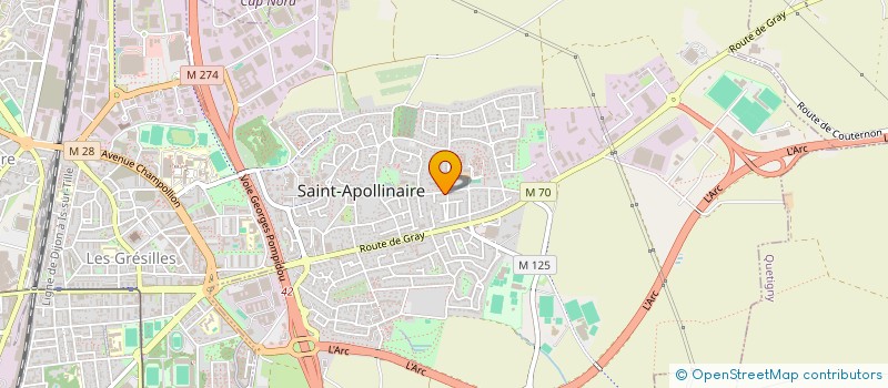 localisation de l'entreprise MONSIEUR KAMEL AAMARA  SAINT-APOLLINAIRE