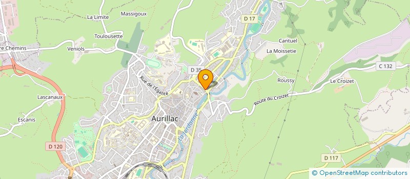 localisation de l'entreprise MONSIEUR KAMEL ADAM OTHMAN à AURILLAC