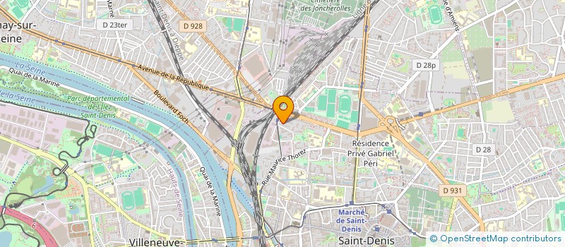 localisation de l'entreprise MONSIEUR KAMEL AICHE  SAINT-DENIS