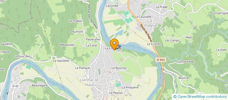 localisation de l'entreprise MONSIEUR KAMEL ALI  LIVINHAC-LE-HAUT