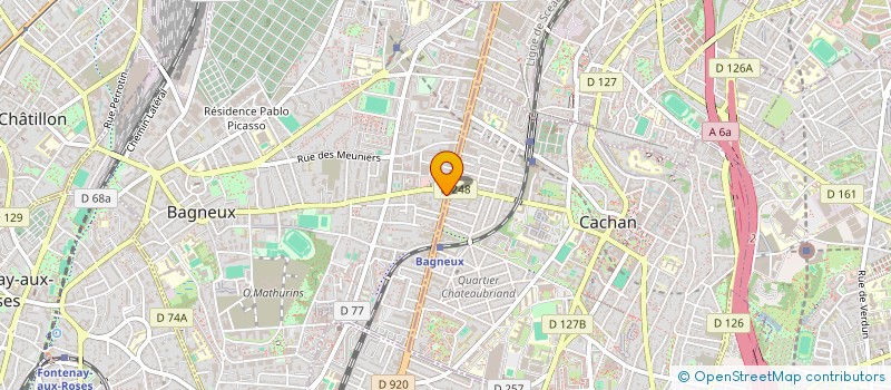 localisation de l'entreprise MONSIEUR KAMEL ALIOUCHE à BAGNEUX