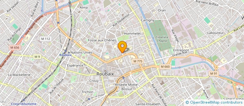 localisation de l'entreprise MONSIEUR KAMEL AMDIK  ROUBAIX