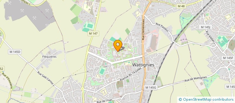 localisation de l'entreprise MONSIEUR KAMEL AZDOUD  WATTIGNIES