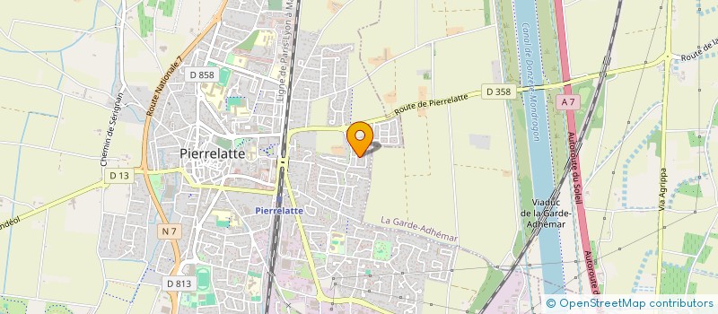 localisation de l'entreprise MONSIEUR KAMEL AZOUIKHA  PIERRELATTE