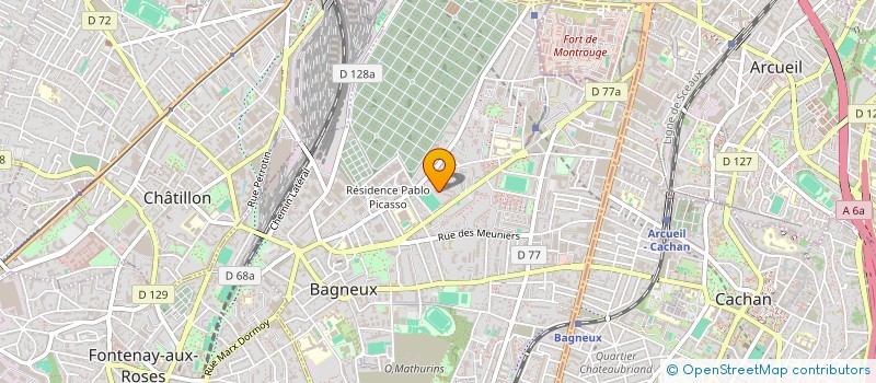 localisation de l'entreprise MONSIEUR KAMEL AZZEDDINE à BAGNEUX