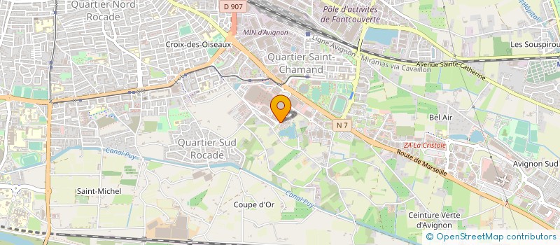 localisation de l'entreprise MONSIEUR KAMEL BAKKAR  AVIGNON