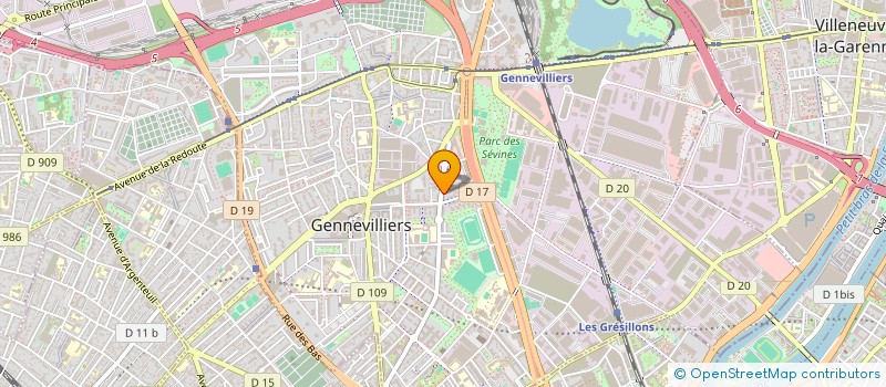 localisation de l'entreprise MONSIEUR KAMEL BARCH  GENNEVILLIERS