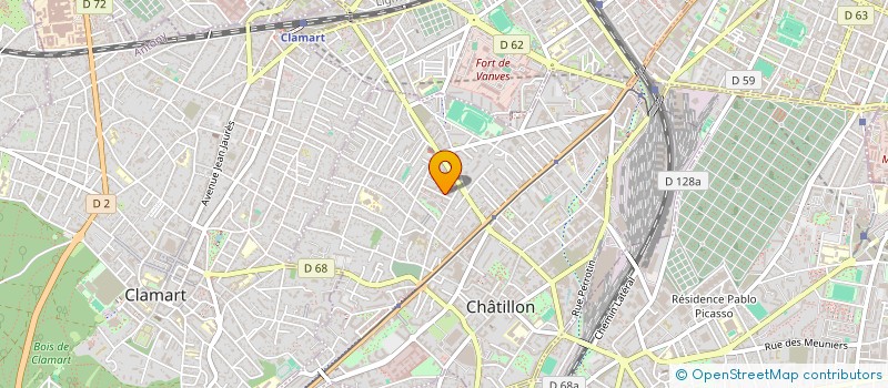 localisation de l'entreprise MONSIEUR KAMEL BARHOUMI  CHATILLON