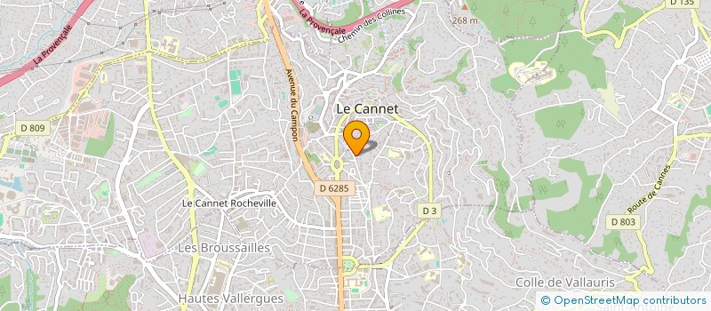 localisation de l'entreprise MONSIEUR KAMEL BAROUDI à LE CANNET