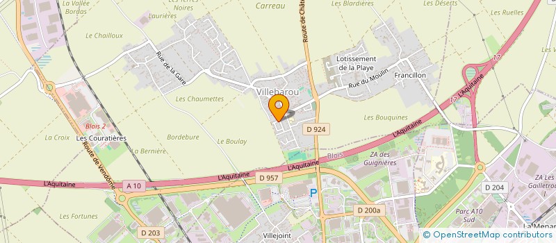 localisation de l'entreprise MONSIEUR KAMEL BAZRA  VILLEBAROU