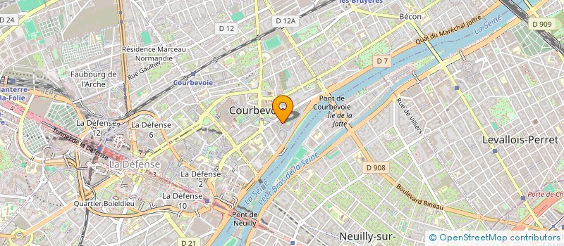 localisation de l'entreprise MONSIEUR KAMEL BEKHECHI à COURBEVOIE