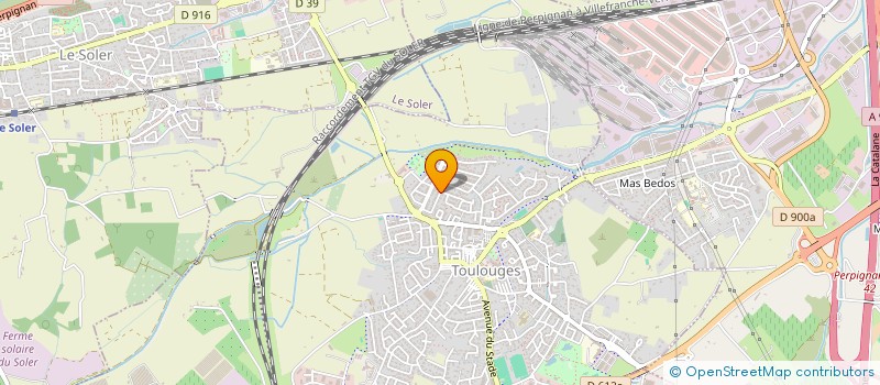 localisation de l'entreprise MONSIEUR KAMEL BEKHEIRA  TOULOUGES